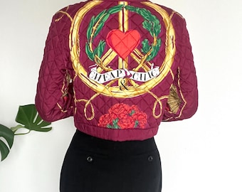 イタリア製MOSCHINO CHEAPANDCHIC 花柄テーラードジャケット OPULENCE VINTAGE