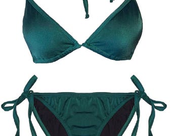 emerald green bathing suit