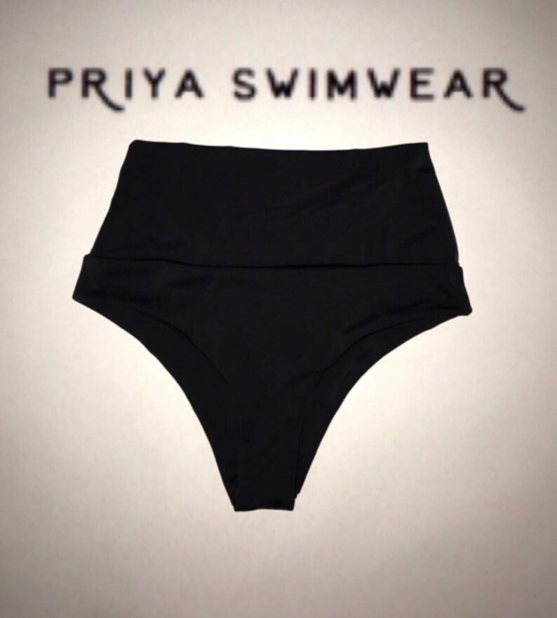 Cheeky High Waisted Bottoms with tummy Control Etsy