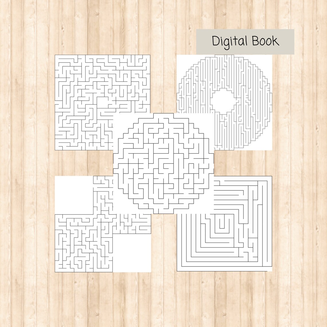 MAZE Printable Activities. 70 Mazes for Your Kids. Printable - Etsy