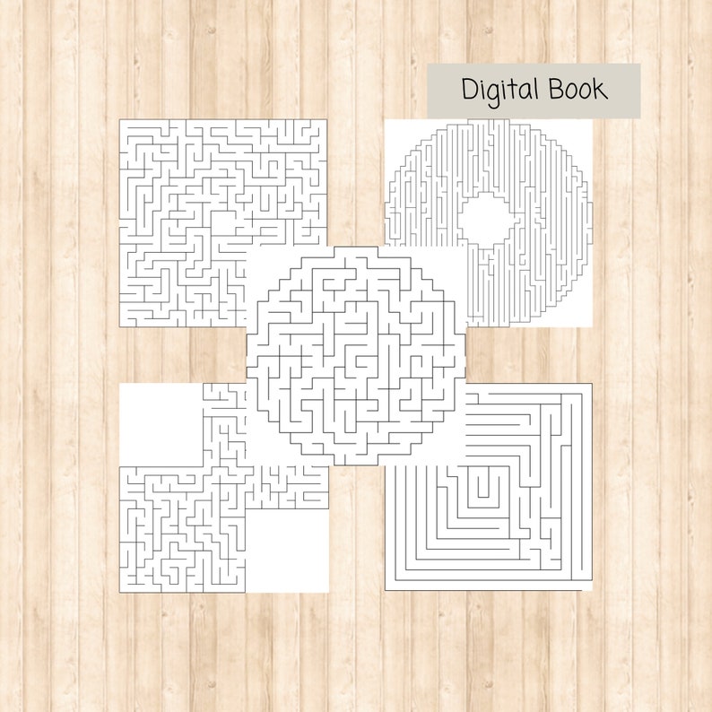 MAZE Printable Activities. 70 Mazes for Your Kids. Printable - Etsy