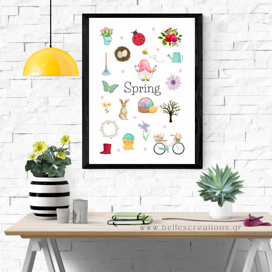 Seasons Posters Spring Poster Summer Poster Winter Poster - Etsy