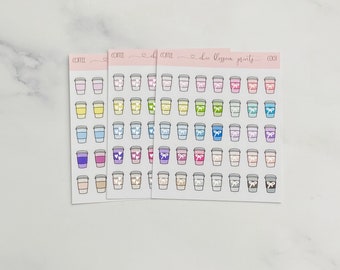 Verijdeld koffiepictogram, verijdelde essentials, plannerstickers, TN, herinneringen planner, happy planner, C001