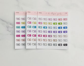 Foiled Camera Icon, Foiled Essentials, Planner Stickers, TN, Recollections Planner, Happy Planner, C014