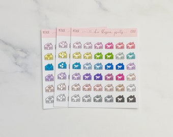 Foiled Home Icon, Foiled Essentials, Planner Stickers, TN, Recollections Planner,  Happy Planner, C002