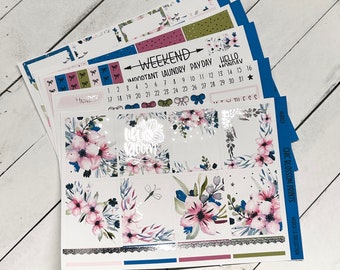 FOILED Aubrey Limited Edition Collection | Weekly Kit | SewMuchCrafting | Planner Stickers | Erin Condren | Inserts | Silver Foil