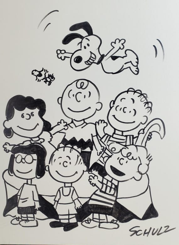 PEANUTS ピーナッツ スヌーピー・チャーリーブラウン 絵画 Amazon.co.jp: ピーナッツ チャーリーブラウンとスヌーピー