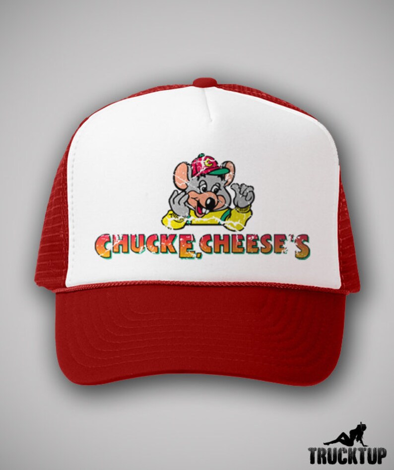 90s Retro Trucker Chuck E Cheese Hat Vintage Restaurant Etsy