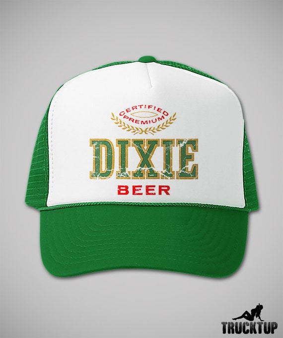 Dixie Retro Beer Hat Vintage Beer Trucker Hats Funny Drinking Hat