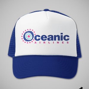 Lost TV Show Gifts Oceanic Airlines Retro Trucker Hat Cult Classic Nostalgia Gift 2000s Hats