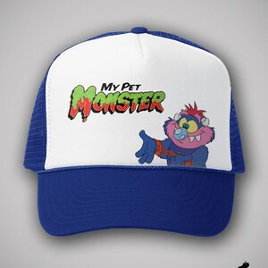 My Pet Monster Vintage Cartoon Trucker Hat Cap TV Show Gift TShirt Truckers Classic 80s 90s YTV Retro Max Doll Funny