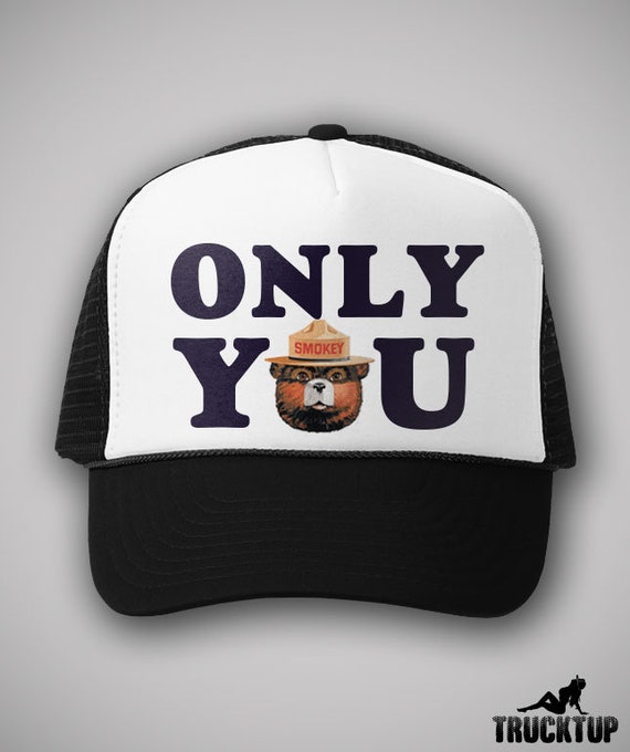 Smokey The Bear US Forest Service Mascot Trucker Hat Only You Vintage Style Cap
