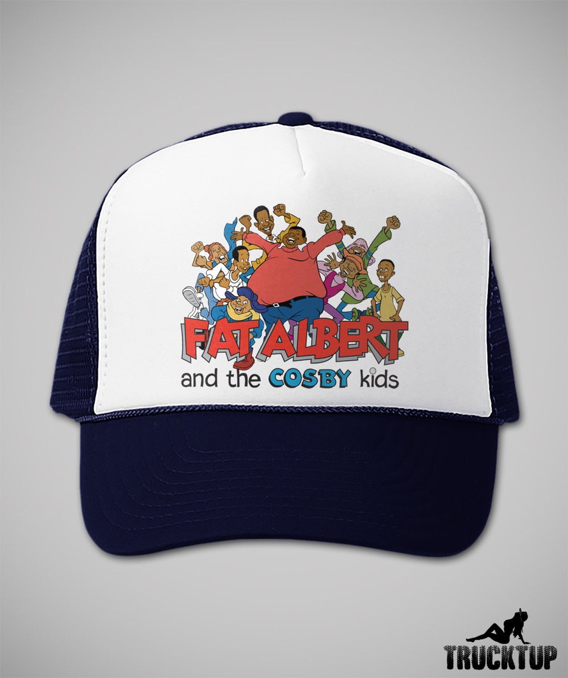 Cartoon Trucker Hats the Adventures of Fat Albert and the Etsy