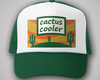 Vintage Cactus Cooler Soda Trucker Cap 