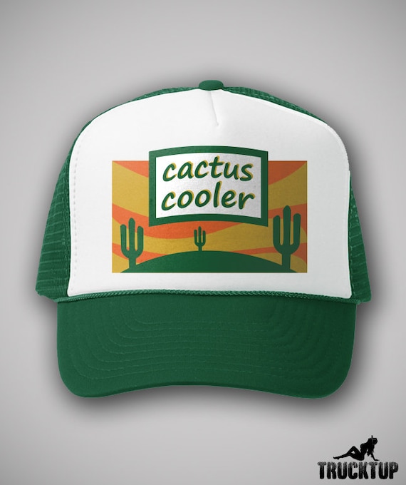 Vintage Cactus Cooler Soda Trucker Cap 