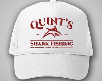 Quints Shark Fishing Hat Shark Movie 