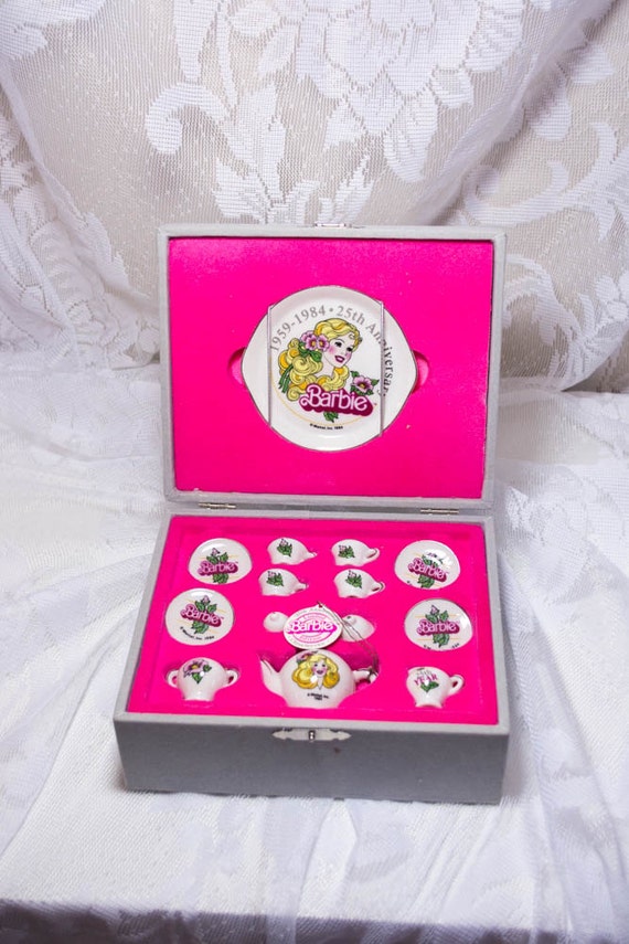 vintage barbie tea set