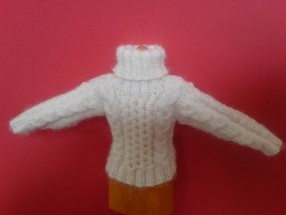 Doll's Miniature Aran Jumper Knitting Pattern for a 5.5 Doll's Miniature Aran Jumper Knitting Pattern for a 5.5