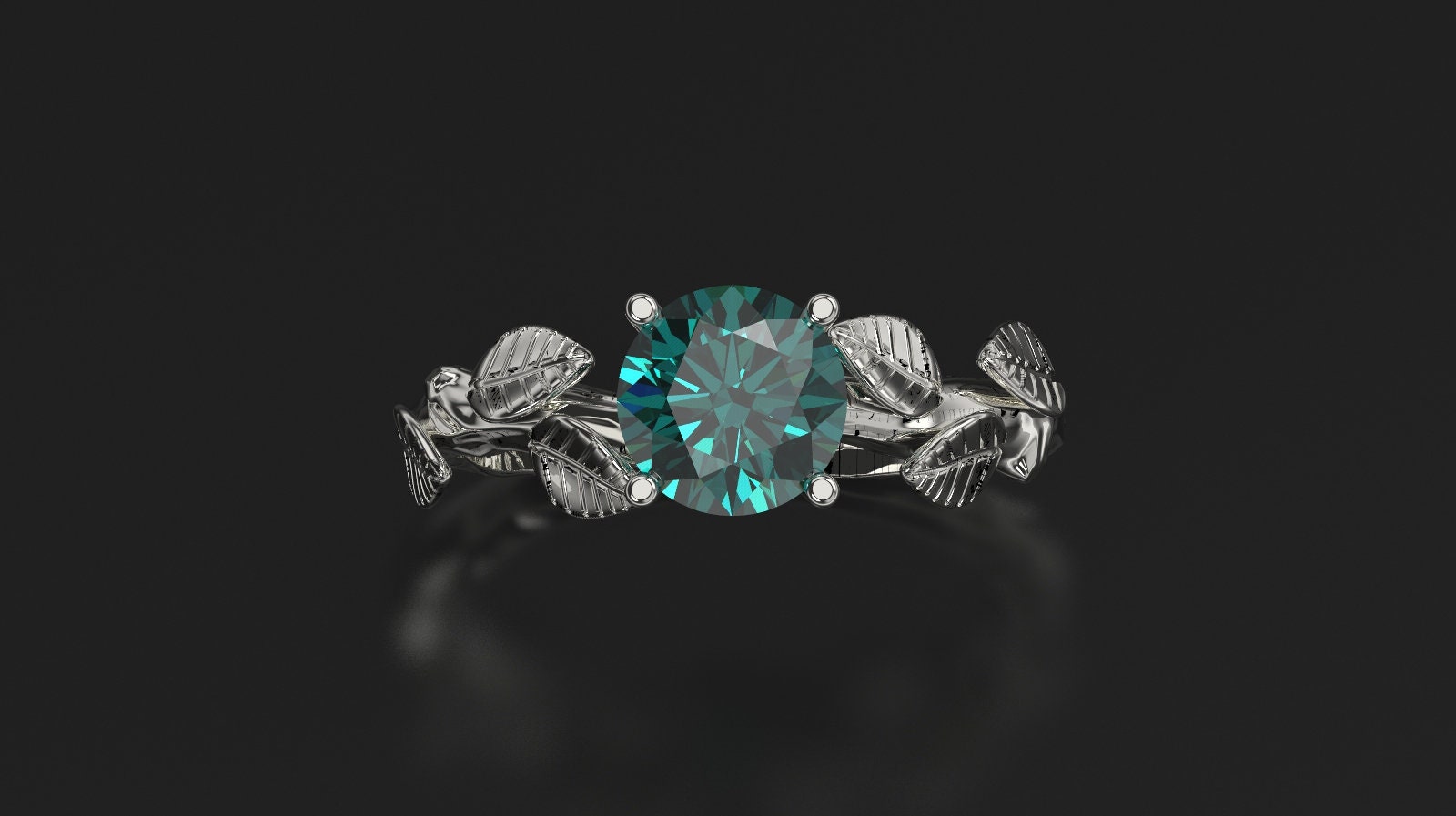 Alexandrit Blatt Verlobungsring Weissgold Verlobungsring Etsy