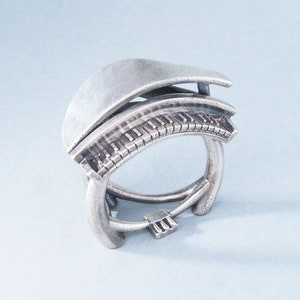 Sterling Silver Grand Piano Ring