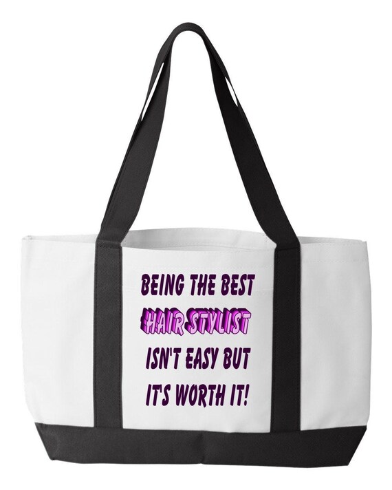 Being The Best Hair Stylist Tote Bag Thank You Gift For Etsy