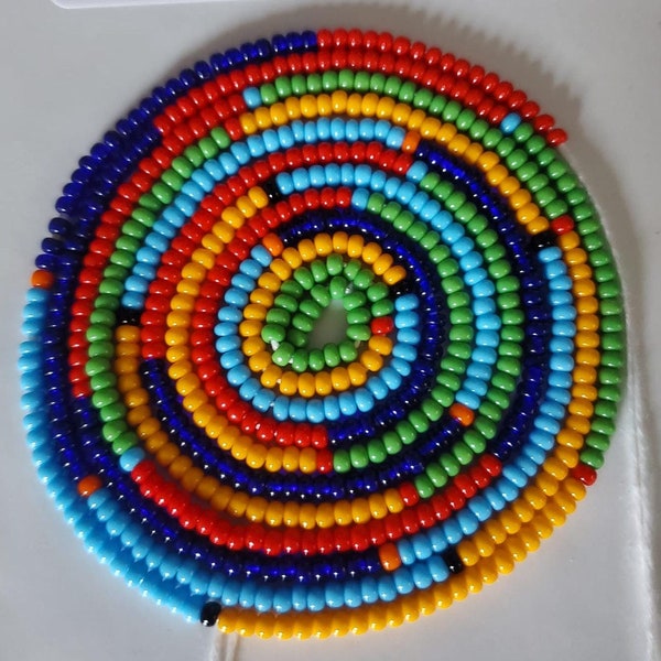 Sierra Sale Handmade African Waist Beads for Women - Colorful, Non-Stretching, Tie-on - Nairobi