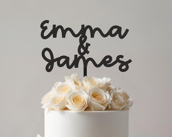 Wedding cake topper | Custom | Names | Mr & Mrs | engagement | cake decoration | personalised | civil ceremony | Gay | Lesbian | same sex