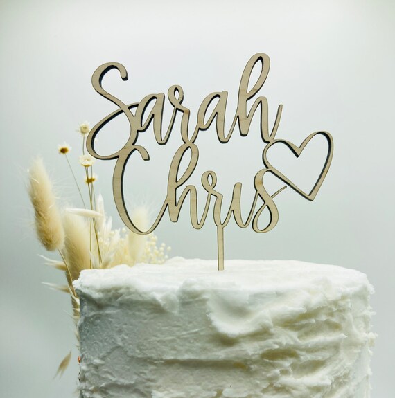 Wedding Cake Topper Personalised Wedding Cake Topper Two - Etsy