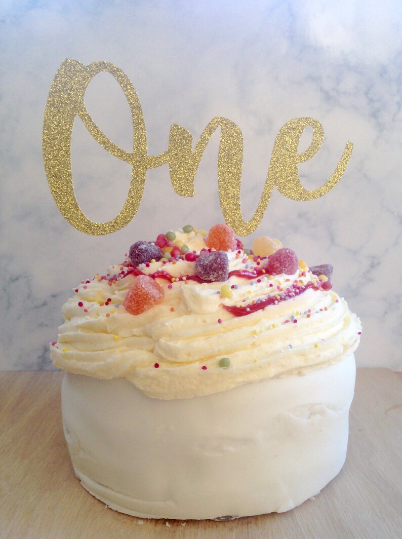 Cake Topper First Birthday Cake Topper One Cake Topper Etsy
