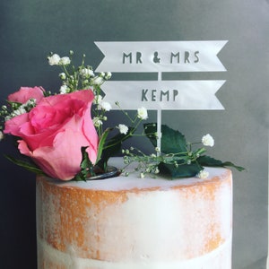 Personalised Wedding Cake Topper image 1