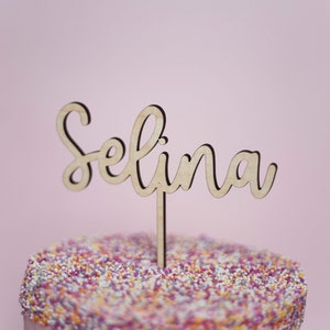 Wooden cake Topper, Name Cake Topper, Personalised Birthday, Cake decoration, Party decor, Cake smash