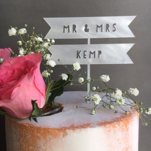 Personalised Wedding Cake Topper image 2