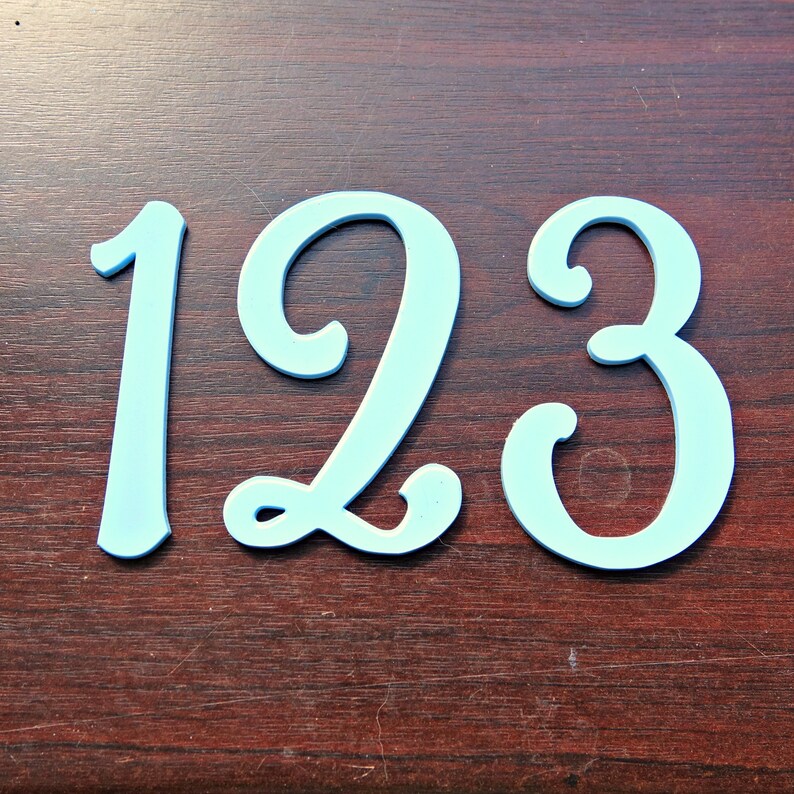 2x Laser Cut Acrylic House Numbers Letters Characters Choice Etsy