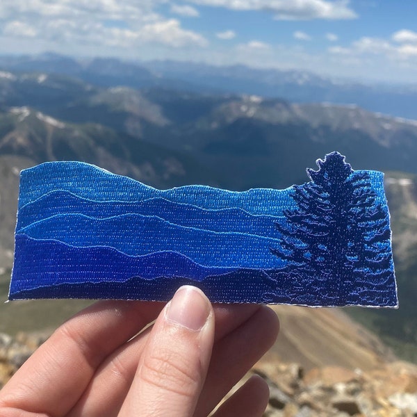 Great Smokey Mountains - Écusson Blue Ridge Mountains - Shenandoah 5" x 2" grand fer sur badge brodé explorateur