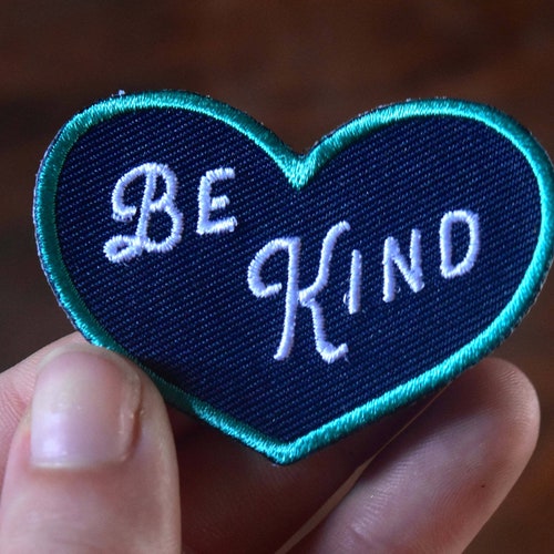 Mini Be Kind Patch Mindfulness and Kindness Iron on Patches | Etsy