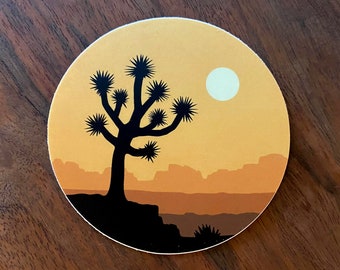 Joshua Tree Vinyl Sticker - National Park Sticker - Laptop or Car Bumper Decal