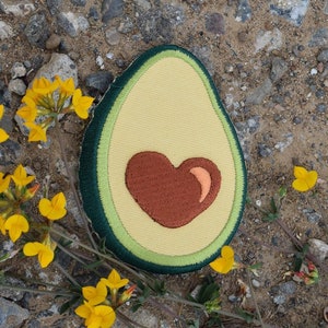Avocado Patch - Vegan Butter -Embroidered Iron on Badge