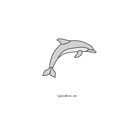 Dolphin Hobby License Beginner To Intermediate Stained Glass Etsy