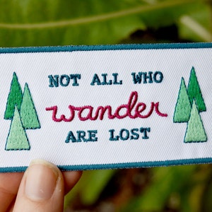 Not all Who Wander are Lost Patch - Lord of the Ring Tolkien Iron on Badge