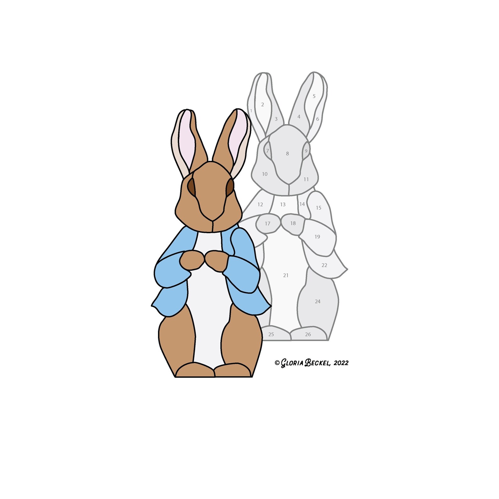 Peter Rabbit Hobby License Beginner to Intermediate Stained Glass ...