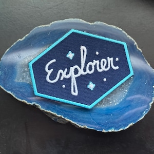 Explorer Patch - Glow in the dark Iron-on Outer Space Patches