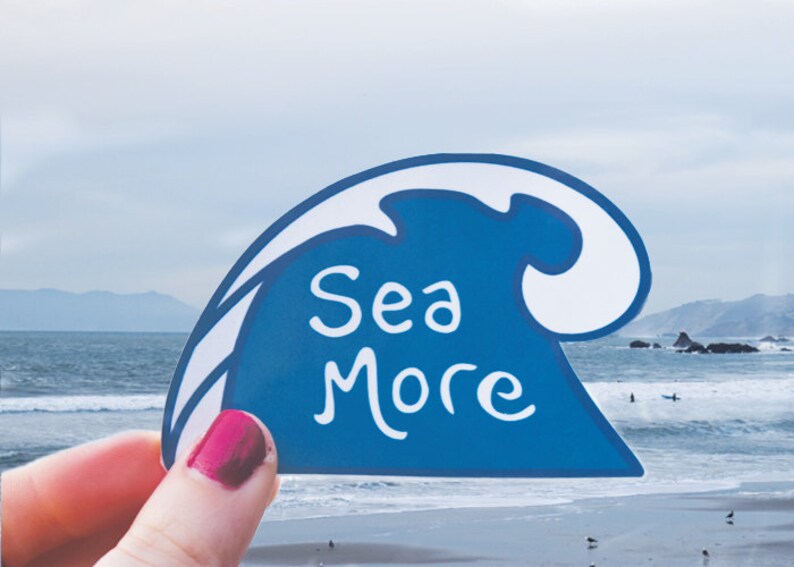 Sea More Sticker Vinyl Laptop Decal or Car Bumper Sticker Etsy