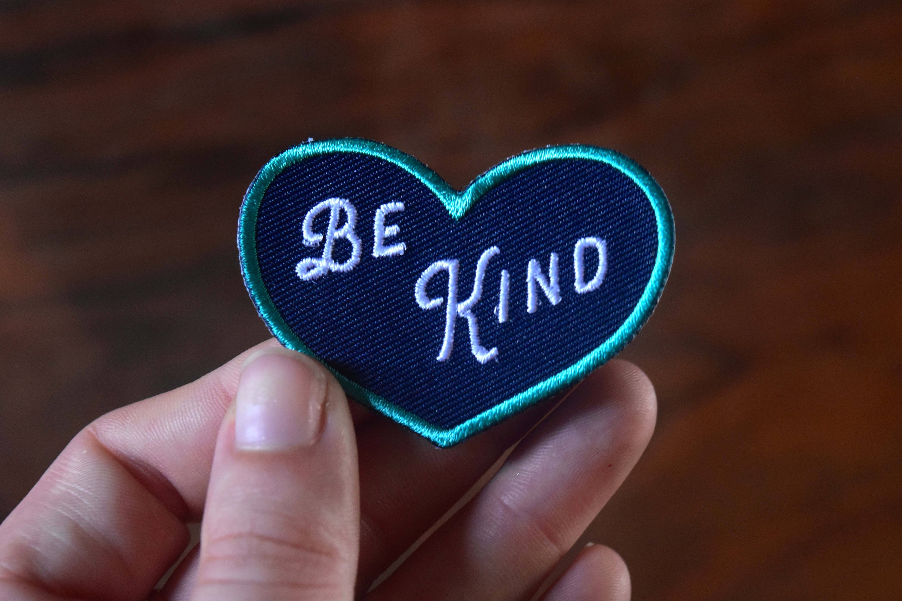 Mini Be Kind Patch - Mindfulness and Kindness Iron on Patches - Etsy