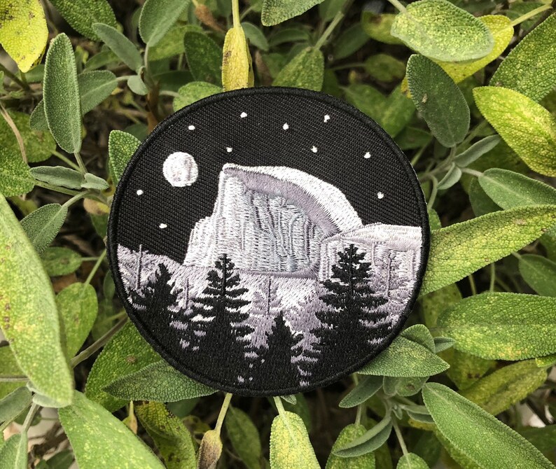 Yosemite Half Dome Patch 3 Circle Iron on Explorer Embroidered Badge image 1