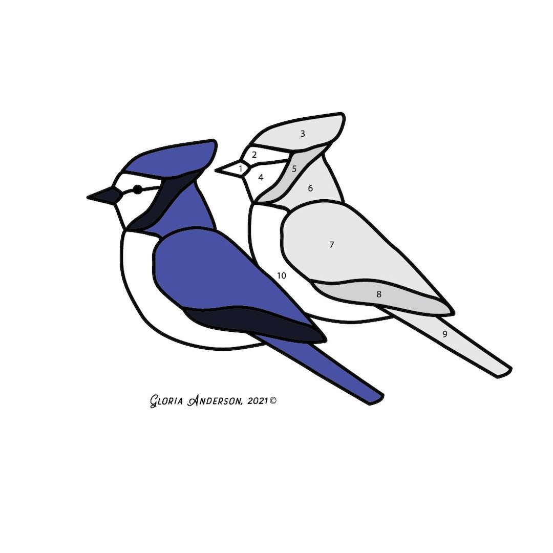 Bird Stained Glass Pattern – GlassyRock Arts