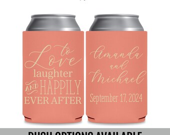 Fairytale Wedding, Storybook Can Coolers | Happily Ever After, Personalized, Fits 12 oz Cans