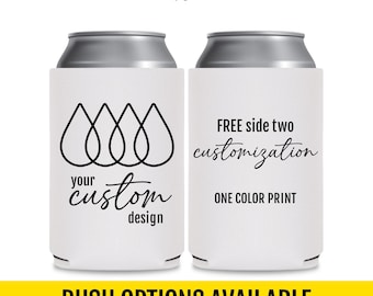 Custom Neoprene Can Coolers | Personalized Party Favors, Event Giveaways, Wedding Guests