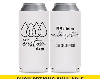 Custom Slim Can Coolers | Personalized Party Favors, Wedding Bulk Gifts