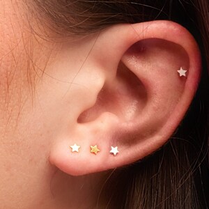 Tiny Gold Earrings, Tiny Studs, Gold Star Earrings, Gold Stud Earrings, Star Earrings, Tiny Earrings, Gold Earrings, Star Studs, Stars, SGE3