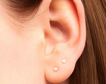 Tiny Opal Stud Earrings, Small Opal Stud Earrings, Tiny Stud Earrings, Small Stud Earrings, Tiny Earrings, Tiny Studs, Stud Earrings, SE6